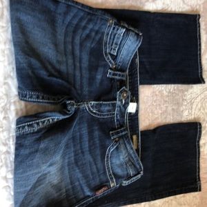 Silver bootcut jeans. Size 6.